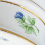 Hollóházi virágmintás nagy váza, jelzett, hibátlan, m: 25 cm - Image 4
