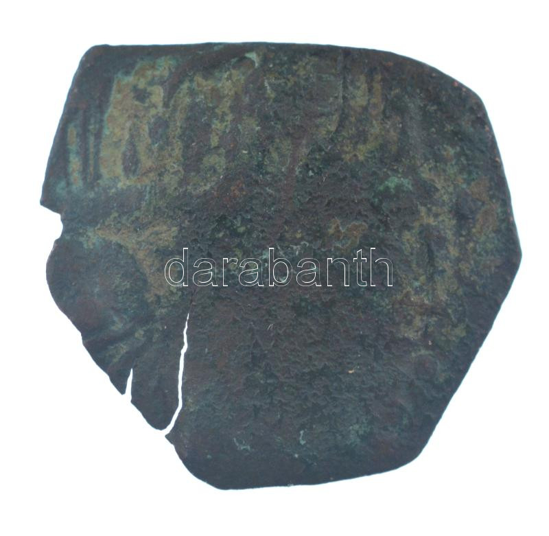 ~10-11. századi bizánci rézpénz T:3 patina, repedés ~Byzantine copper coin from the ~10-11. century C:F patina, cracked - Image 2