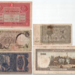 5db klf bankjegy klf országokból, közte Románia 1941. 500L T:III 5pcs of diff banknotes, with Romania 1941. 500 Lei C:F - Image 2