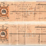 Battonya ~1929-1931. 6db-os kitöltött váltó tétel vízjeles papír, bélyegekkel, 'Battonyai Népbank Szövetkezet' bélyegzésekkel, T:III