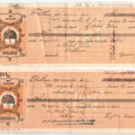 Battonya ~1929-1931. 6db-os kitöltött váltó tétel vízjeles papír, bélyegekkel, 'Battonyai Népbank Szövetkezet' bélyegzésekkel, T:III - Image 3