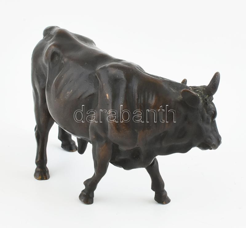 Bronz bika szobor. Jelzés nélkül 16 cm - Image 2