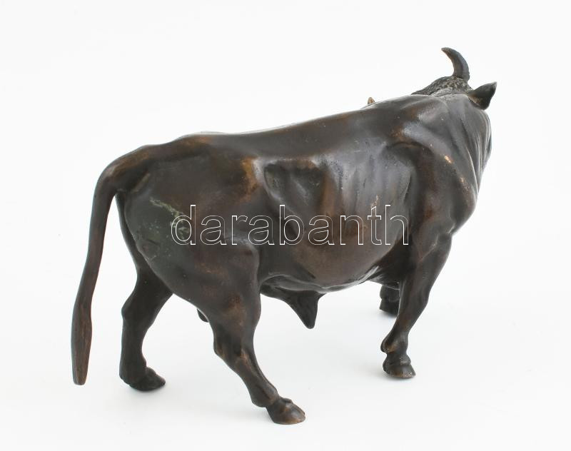 Bronz bika szobor. Jelzés nélkül 16 cm - Image 3