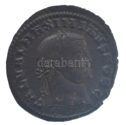 Római Birodalom / Cyzicus / II. Maximinus 308-309. AE Follis bronz (5,42g) T:2,2- Roman Empire / Cyzicus / Maximinus II 308-309. AE Follis bronze 'GAL VAL MAXIMINVS NOB C / GENIO CA-ESARIS - alfa - MKV' (5,42g) C:XF,VF
