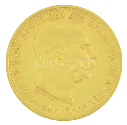 Ausztria 1910. 10K Au 'Ferenc József' (3,40g/0.900) T:1-,2 kis ph Austria 1910. 10 Corona Au 'Franz Joseph' (3,40g/0.900) C:AU,XF small edge error Krause KM#2816