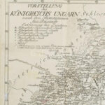cca 1800 Vorstellung des Königreichs Ungarn nach den Poststationen für Reisende, Korabinsky in Pressburg, celluxos ragasztással, 40×43 cm - Image 2