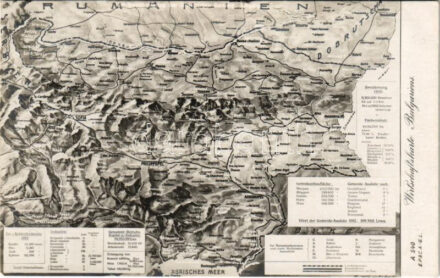 Wirtschaftskarte Bulgarien / Bulgária gazdasági térképe / Economic map of Bulgaria