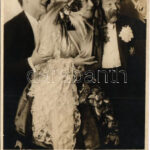 Austrian theatre, actors. Fot. Willinger (Wien) photo (kis szakadás / small tear)