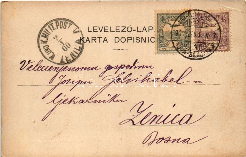 1899 (Vorläufer) Újgradiska, Novagradiska, Nova Gradiska; utca / street view (EB) - Image 2