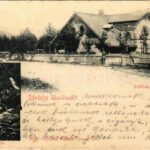 1903 Marilla, Marillavölgy, Marila; Zsittin-forrás és vízesés, Erdőház. Hollschütz kiadása / spa, spring source, waterfall, forestry (szakadások / tears)