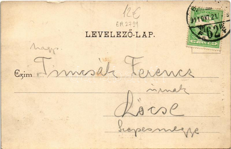 1911 Temesvár, Timisoara; Dómtemplom. Polatsek kiadása / cathedral (kis szakadás / small tear) - Image 2