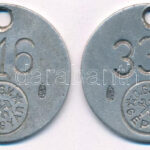 ~1980-1990. 'O.G.V. Gépgyár' Al szerszámbárca (2x) különböző sorszámokkal, előlapon kétoldalt címer beütéssel (40mm) T:2