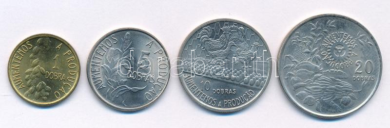 Sao Tomé és Principé 1977. 1D Cu-Ni 'FAO' + 5D Cu-Ni 'FAO' + 10D Cu-Ni-acél 'FAO' + 20D Cu-Ni-acél 'FAO' T:1- Saint Thomas & Prince Islands 1977. 1 Dobras Cu-Ni 'FAO' + 5 Dobras Cu-Ni 'FAO' + 10 Dobras Cu-Ni-steel 'FAO' + 20 Dobras