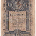 1882. 1Ft / 1G 'Uf 47 4 08497' T:III- folt Hungary 1882. 1 Forint / 1 Gulden 'Uf 47 4 08497' C:VG spotted Adamo G125 - Image 2