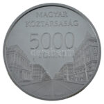 2009. 5000Ft Ag 'Világörökség helyszínek: Budapest' sérült kapszulában, tájékoztatóval, certifikáttal T:PP Adamo EM223