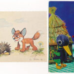 18 db MODERN motívum képeslap: mese, báb és rajzfilm / 18 modern motive postcards, cartoons, puppet films