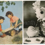 18 db MODERN motívum képeslap: mese, báb és rajzfilm / 18 modern motive postcards, cartoons, puppet films - Image 2