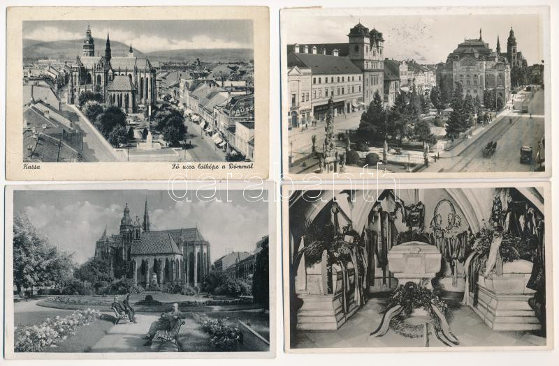 Kassa, Kosice; - 8 db régi képeslap / 8 pre-1945 postcards