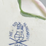 Herendi porcelán rózsa, kézzel festett, jelzett, minimlális lepattanással, m: 9 cm - Image 2