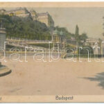 Budapest I. Királyi várbazár. Mosinger R. Horgony Látkép (17,7 x 6,3 cm) (EK)