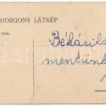 Budapest I. Királyi várbazár. Mosinger R. Horgony Látkép (17,7 x 6,3 cm) (EK) - Image 2