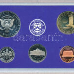 Amerikai Egyesült Államok 2007S 1c-1$ (5xklf) forgalmi szett eredeti tokjában T:PP kis patina USA 2007S 1 Cent - 1 Dollar (5xdiff) coin set in original case C:PP small patina - Image 2