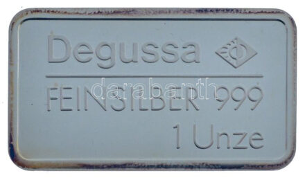 Németország DN 'Wellmann-Poller / Degussa Feinsilber' Ag tömb kapszulában, dísztokban (31,30g/0.999/42x24mm) T:PP patina, ujjlenyomat Germany ND 'Wellmann-Poller / Degussa Feinsilber' Ag bar in capsule, in gift box (31,30g/0.999/42x24mm) C:PP