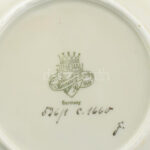 6 db Ilmenau porcelán tálka. Kézzel festett, jelzett, hibátlan. d: 13 cm - Image 2