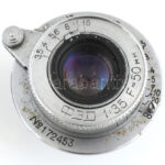FED 1:3,5 f=50 mm objektív, sapkával, bőr tokban, sorozatszám: No. 172453 - Image 2
