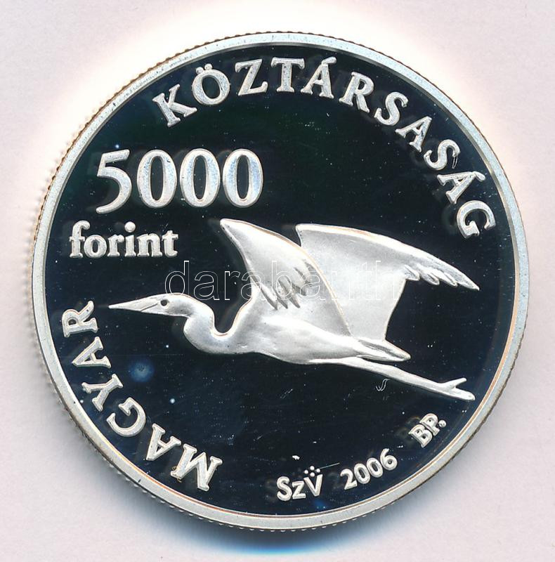 2006. 5000Ft Ag 'Fertő kultúrtáj' kapszulában T:PP kis folt Adamo EM203 - Image 2