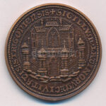 Peternák Gusztáv (1928-) 1988. 'MÉE Budapest / Hungarie Strigonium Metropolis (Esztergom)' bronz emlékérem (42,5mm) T:AU