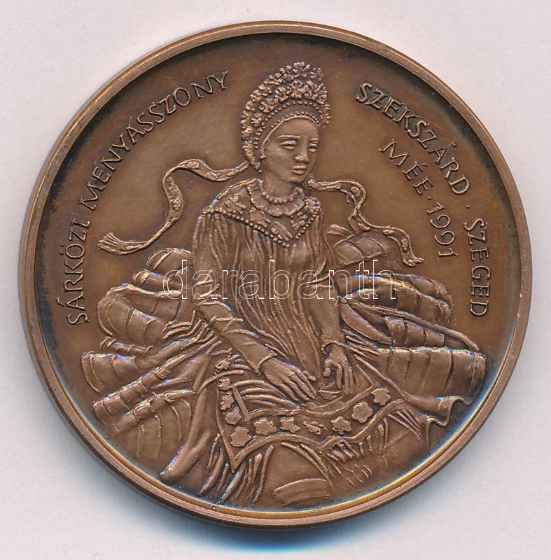 Fritz Mihály (1947-) 1991. 'MÉE Szekszárd - Szeged / Babits Mihály halálának 50. évfordulóján' kétoldalas bronz emlékérem (42mm) T:AU Adamo SZ1 - Image 2