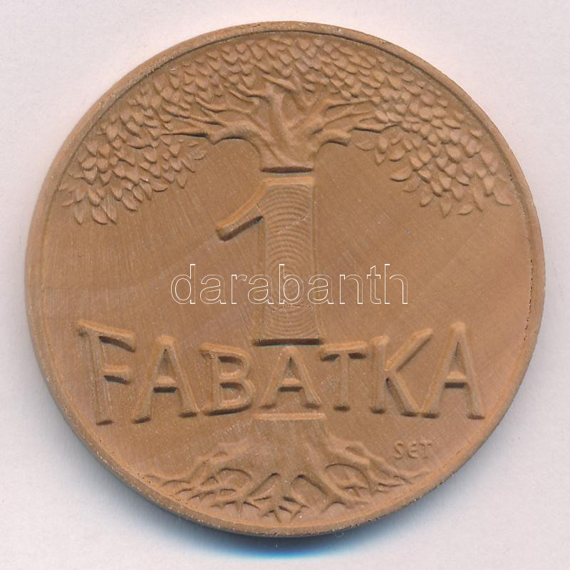 Soltra E. Tamás (1955- ) ~2010. '1 Fabatka / Magyar Pénzverő Zrt.' erdei körtefa emlékérem (42,5mm) T:UNC