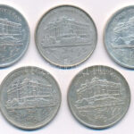 1992. 200Ft Ag 'MNB' (5x) T: nagyrészt AU,XF egy kivétellel: VG patina Adamo F13