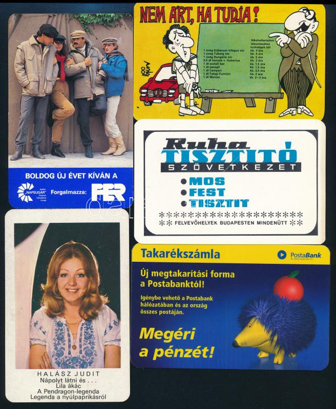 35 db vegyes kártyanaptár, közte erotikus is - Image 2