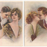 6 db RÉGI olasz művész képeslap T. Corbella szignóval: szerelmes párok / 6 pre-1945 Italian art postcards signed by T. Corbella : love couples, Anna e Gasparini - Image 2