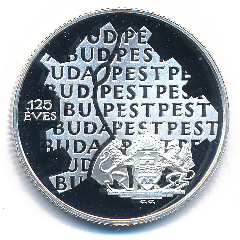 1998. 750Ft Ag 'Budapest 125 éves' kapszulában T:PP Adamo EM149