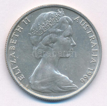 Ausztrália 1966. 50c Ag 'II. Erzsébet' T:XF patina, karc, kis ph Australia 1966. 50 Cents Ag 'Elizabeth II' C:XF patina, scratch, small edge error Krause KM#67