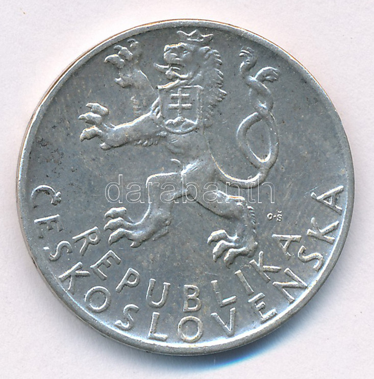 Csehszlovákia 1947. 50K Ag 'Szlovák felkelés' T:AU patina Czechoslovakia 1947. 50 Korun Ag 'Slovak uprising' C:AU patina Krause KM#24 - Image 2