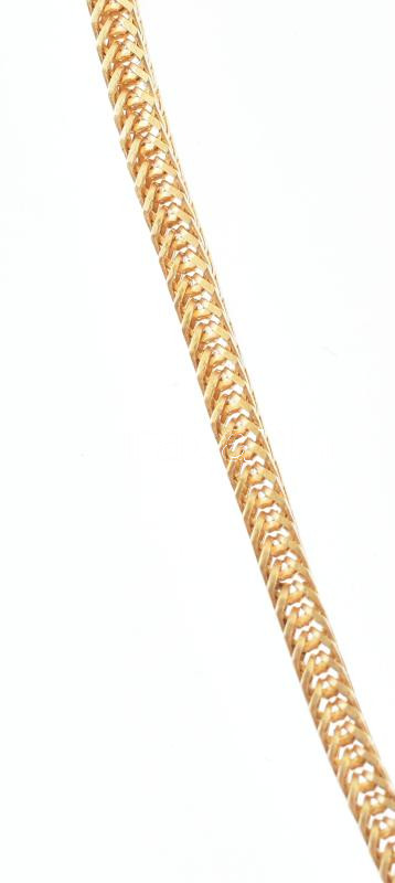18k arany (Au) nyaklánc, fonott, jelzett, 5,8 g, 49 cm - Image 2