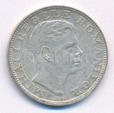 Románia 1942. 200L Ag 'I. Mihály' T:XF,VF patina, karc Romania 1942. 200 Lei Ag 'Mihai I' C:XF,VF patina, scratch Krause KM#63