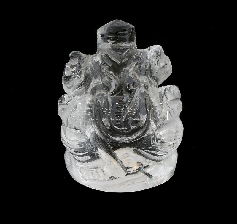 Ganésa, faragott kristály, m: 2,3 cm - Image 2