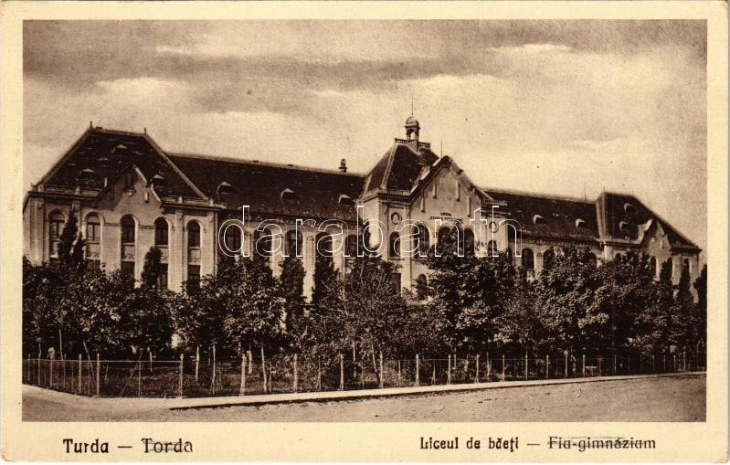 1925 Torda, Turda; Liceul de baeti / Fiúgimnázium / boys' grammar school