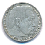 Német Harmadik Birodalom 1937D 5M Ag 'Hindenburg' T:XF patina German Third Reich 1937D 5 Reichsmark Ag 'Hindenburg' C:XF patina Krause KM#93