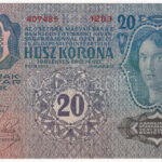 1913. 20K II. kiadás, piros 'DEUTSCHÖSTERREICH' felülbélyegzéssel T:II Adamo K18B