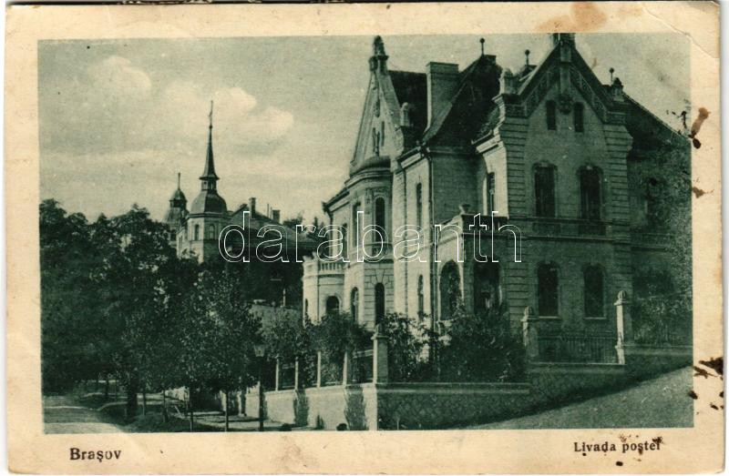 1929 Brassó, Kronstadt, Brasov; Livada postei / Postwiese / Postarét / villa (EB)