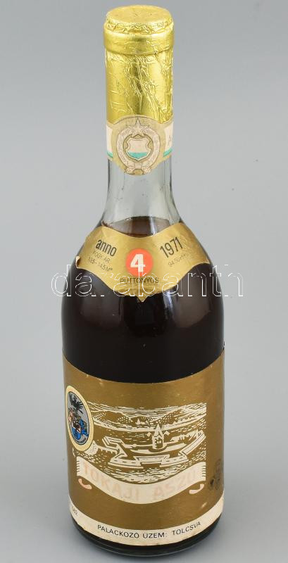 1971 Tokaji aszú, 4 puttonyos, bontatlan palack, 0,5 l