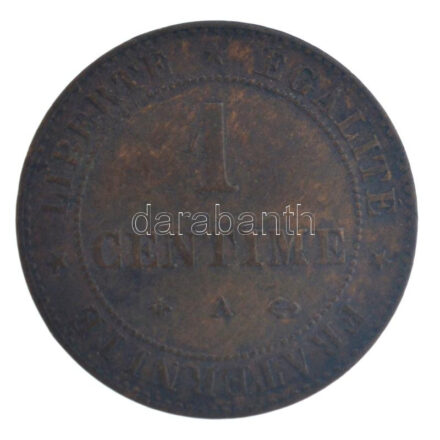 Franciaország 1875A 1c bronze T:XF France 1875A 1 Centimes bronze C:XF Krause KM#826