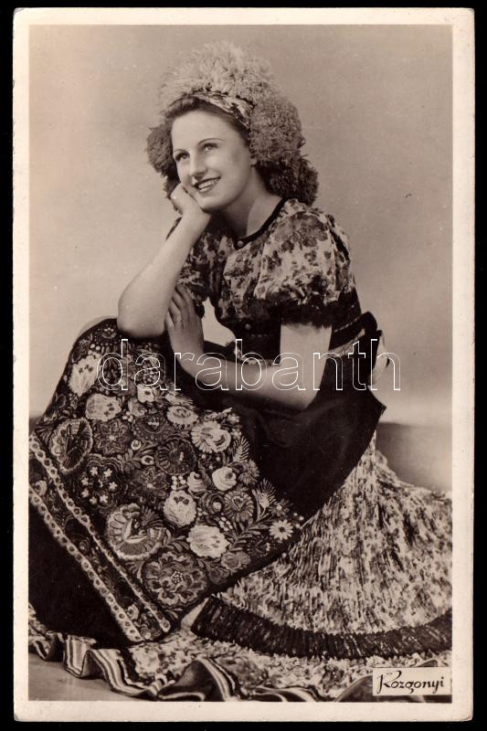 Szörényi Éva (1917-2009) színésznő aláírása fotólap hátoldalán - Image 2