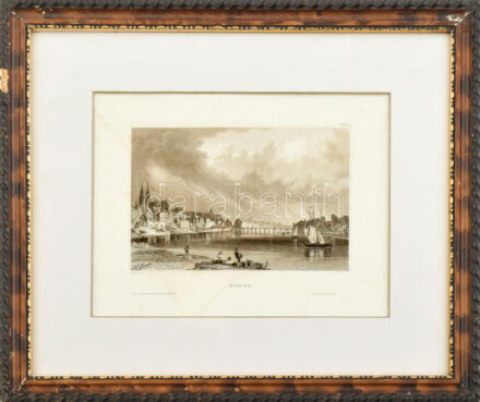 Basel. Acélmetszet, papír, jelzett a metszeten (C. Reiss). Üvegezett fakeretben. Foltos. 10x15 cm.